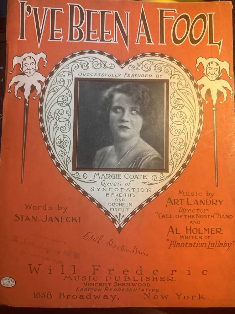 P 3-pack of Vintage 9×12 Sheet Music