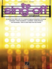 The Sing-Off Songbook TV Piano Sheet Music Guitar Chords 18 Pop Songs Book