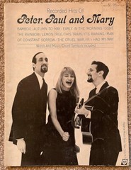 PETER, PAUL AND MARY SONGBOOK RECORDED HITS OF FOLK 32 PAGES 1962
