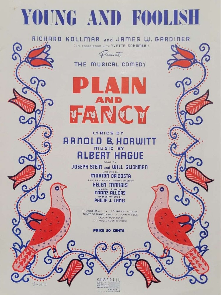 YOUNG AND FOOLISH Piano Sheet Music, Uke Tabs & Lyrics 1954
