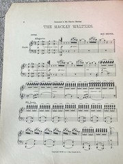 1901 THE MACKAY WALTZES Antique Sheet Music PIANO SOLO by Max Heindl