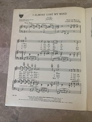 Vintage 1950 Sheet Music Poster I Almost Lost My Mind featuring Pat Boone