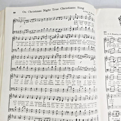 World Famous Christmas Songs Piano Vocal Red Songbook Music Songs 1957 Vtg MCM