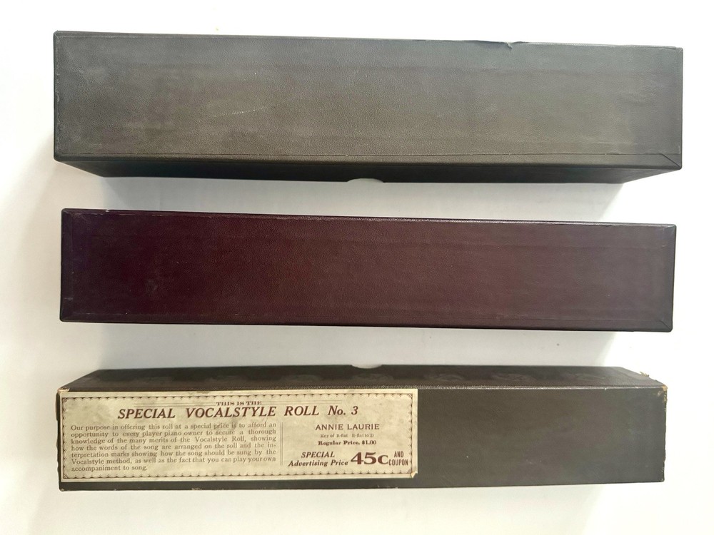Antique Player Piano Music Rolls Lot Of 3