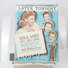 Later Tonight Sheet Music from Wintertime Nacio Herb Brown P/V/G 1942 Piano