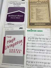 Lot 32 Vintage Choral Choir Church and School Variety Sheet Music Christmas SOLO