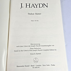 Haydn Stabat Mater Score Urtext Bärenreiter BA 4642-90 Choral Music Book Vtg
