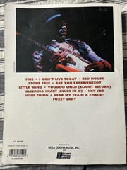 Jimi Hendrix Concerts: Recorded Version Song Book Guitar Bass Drums Tablature