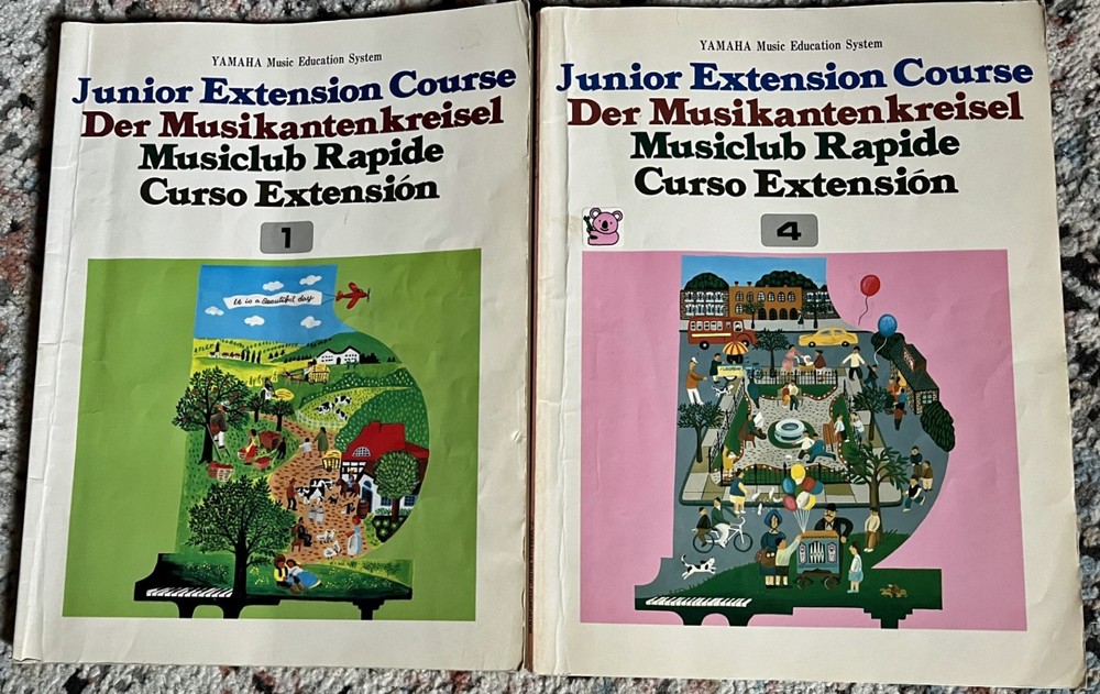 Yamaha Book 1 And 4 Music Education System Junior Extension Course Sheet Music