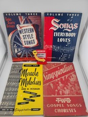 4 VINTAGE 40s-50s SINGSPIRATION GOSPEL SONG BOOKS. Alfred B. Smith. Zondervan.