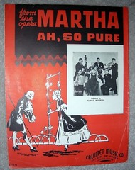 1938 AH SO PURE from Opera MARTHA Vintage Sheet Music KING&rsquo;S JESTERS