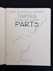 Carlos Rafael Rivera Tantra Large Guitar Ensemble Score & Parts Guitar Orchestra