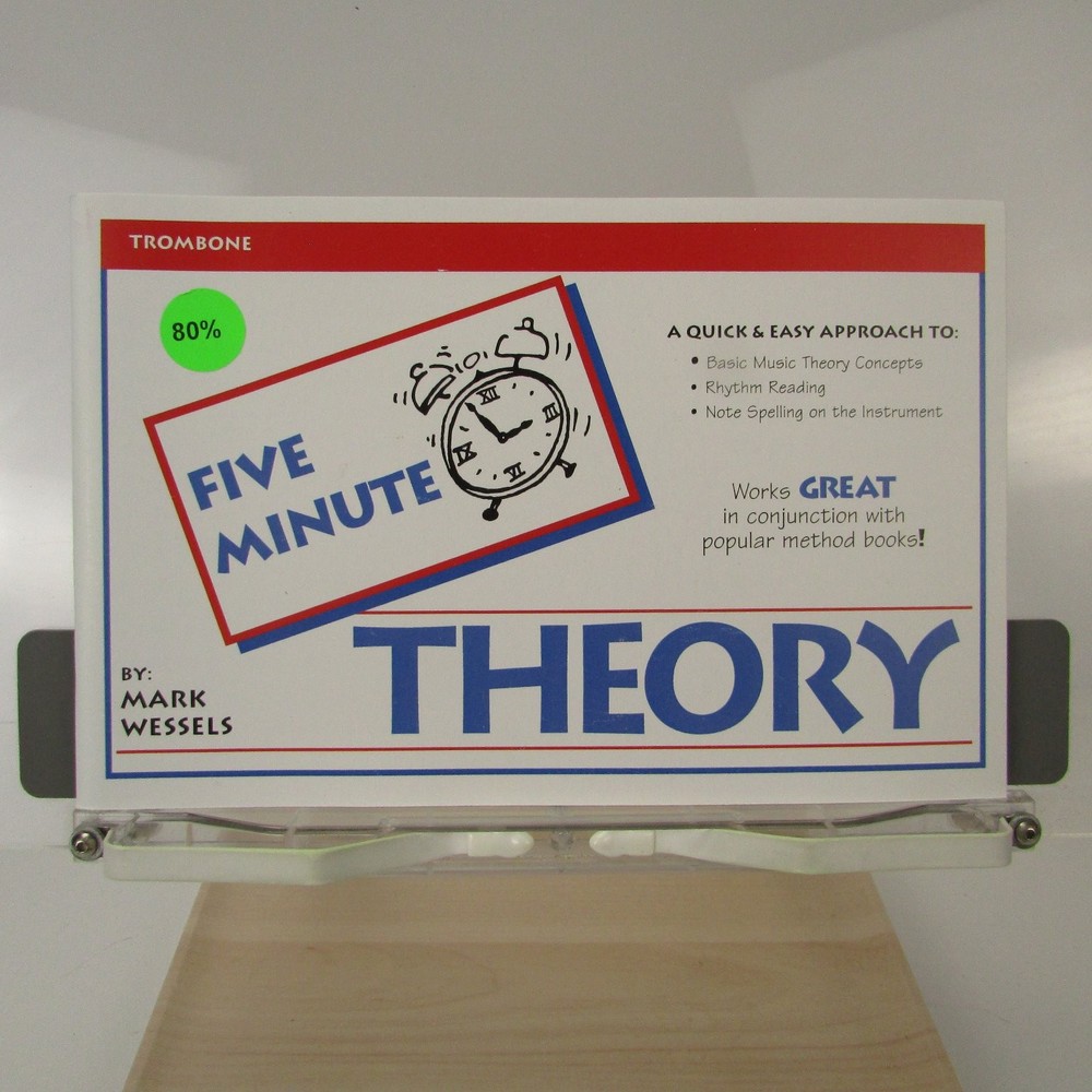 Mark Wessels Five Minute Theory Trombone Book Easy Music Theory 1998
