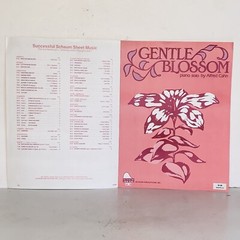 Vintage 1989 Gentle Blossom Piano Solo Sheet Music by Alfred Cahn