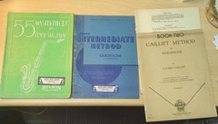 Saxophone SHEET MUSIC BOOK LOT Of 4 VINTAGE 1940s