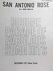 Sheet Music – San Antonio Rose by Bob Wills – 1940 Bourne Co. – Key of B Flat