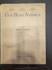 VINTAGE RARE God Bless America – Irving Berlin sheet music