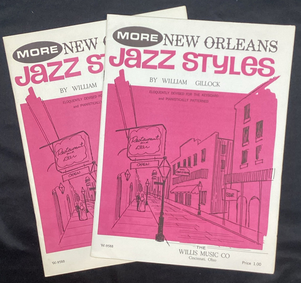 Vtg Sheet Music, More New Orleans Jazz Styles, Gillock 2 copies – ships free