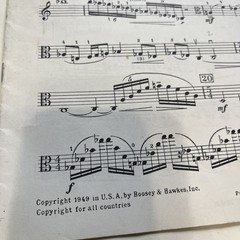 Bela Bartok Viola Concerto Viola and piano Boosey and hawkes 1949