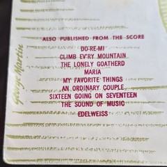 Climb Ev&rsquo;ry Mountain The Sound of Music Sheet Music Solo Piano Voice 1079-3