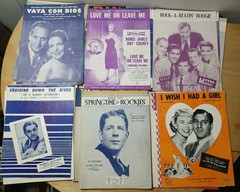 Lot of 40+ Vintage Sheet Music Pop And Boogie 1930s 1940s 1950s