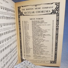 Vintage 1927 Boys Own Chorus Book Boston Music Co Hardcover Choral Sheet Music