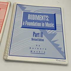 Rudiments: A Foundation in Music Part 1 & 2 by Barbara Mackin Sheet Music