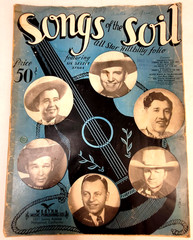 Songs of the Soul All-Star Hillbilly Folio 1942 Piano Guitar 6 Stars Sheet Music