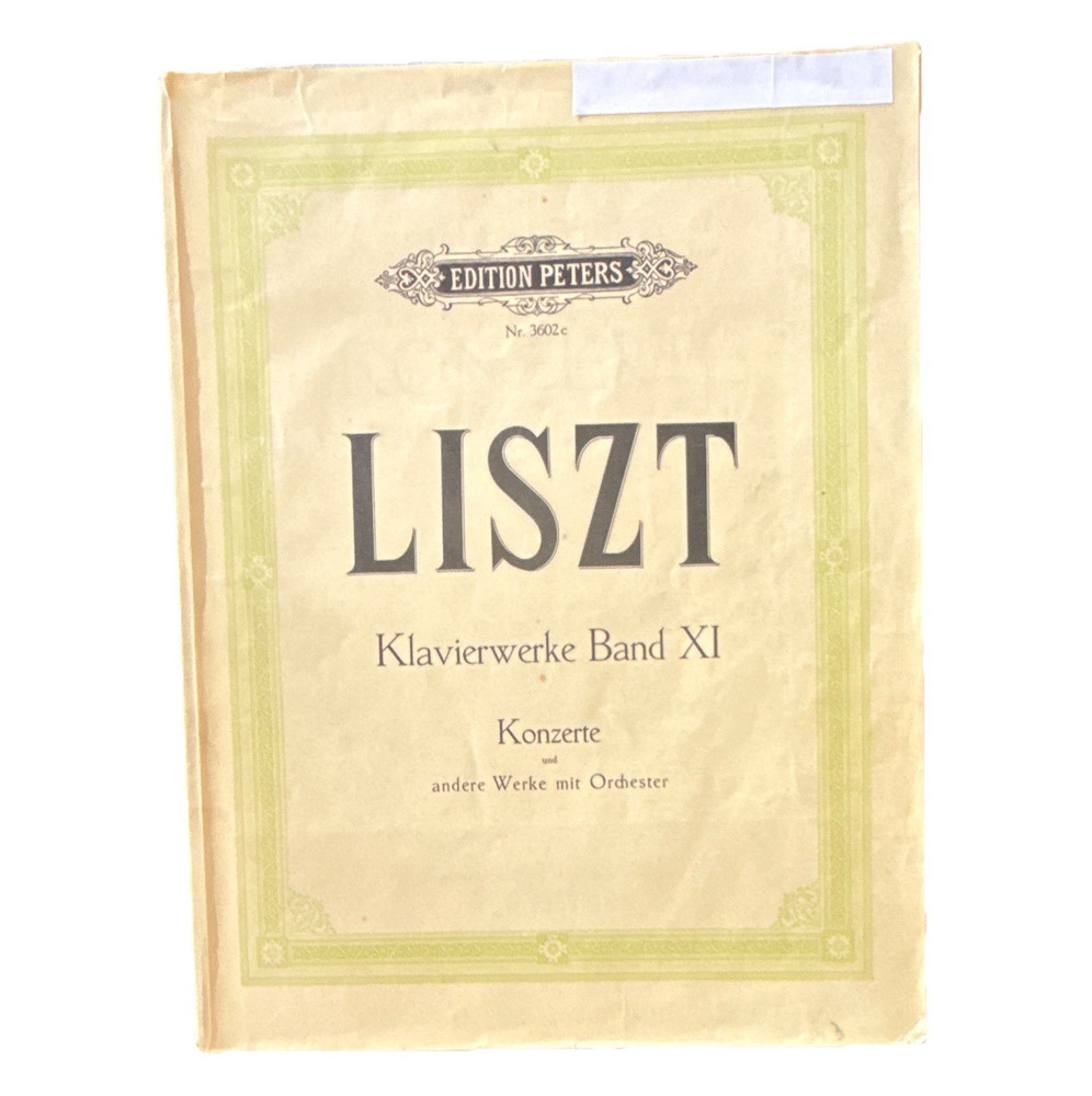 Franz Liszt Piano Concertos Sheet Music Edition Peters MPN 3602c
