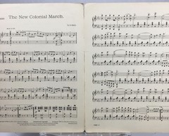 Piano Sheet Music The New Colonial March By R.B. Hall Theodore Presser Co. 1930