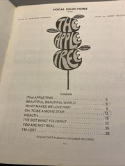 60s BOCK & HARNICK SHOW TUNE SELECTIONS–sheet music APPLE TREE