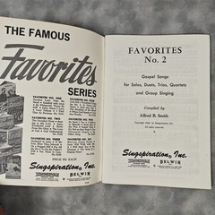 Lot 2 Singspiration Favorites Songbooks Vol 2 & 3 1946 1951 Alfred B. Smith