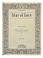 1952 Sheet Music STAR OF LOVE Fourth Edition John Lewis McDonald