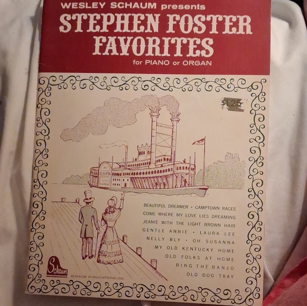 Schaum Presents Stephen Foster Favorites Song Book for Piano/Organ Easy Solo