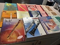 Lot Of 14 Educational Methods Recording Trumpet Cornet Clarinet Band ￼