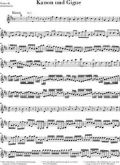 Canon and Gigue for Three Violins and Basso Continuo in D Major