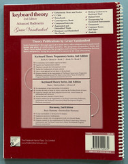 Keyboard Theory 2nd Edition Advanced Rudiments Grace Vandendool 2010