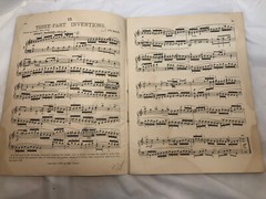 Antique Vintage 1901 J.S. Bach Inventions Song Book Theodore Presser No 39 Music