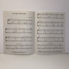 Vintage 1989 Picture Postcard Piano Solo Sheet Music by Alfred Cahn