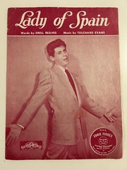 Vintage Sheet Music Eddie Fisher – Lady of Spain