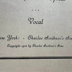 1913 Ideal Home Music Library Vol VIII Songs from the Operas Vocal Sheet Musical