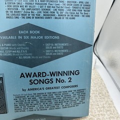 Award Winning Songs Paul Francis Webster Sheet Music Book Robbins Music 1967