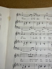 Vintage Southern Gospel Sheet Music All In The Name Of Jesus Round Notes 1975 VG