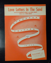 Love Letters In The Sand Sheet Music 1931 Bourne Co. Red Cover Standard Edition
