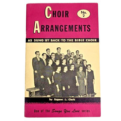 Choir Arrangements No. 2 Back To The Bible Choir Songbook Christian 1958 Vintage