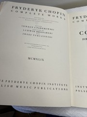 Concertos Sheet Music Piano Chopin XIV Complete Paderewski