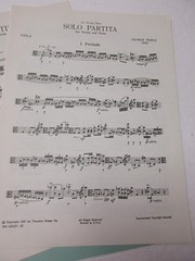 George Perle Solo Partita for Violin and Viola Sheet Music Theodore Presser