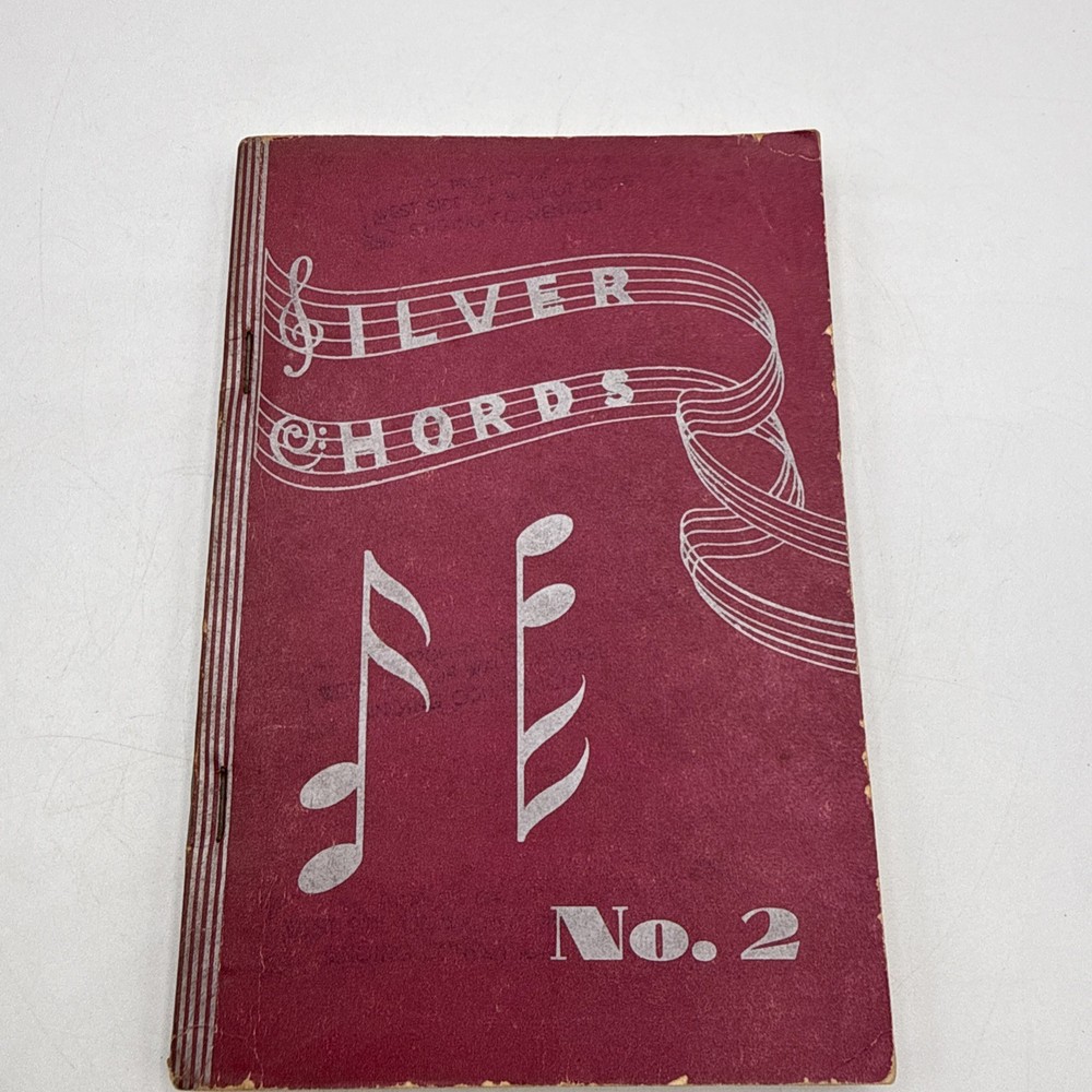 Vintage 1952 “Silver Chords” Triangle Music Company Hymnal Song Book Shape Notes