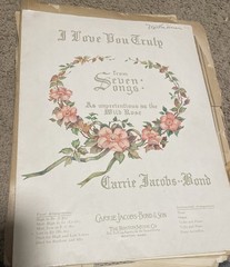 16.5lbs Of OLD SHEET MUSIC LOT 1900-1950s– SEE PHOTOS