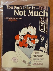 You Dont Like It Not Much Fox Trot Miller/Kahn Sheet Music 1927 P/U/V Feist T13